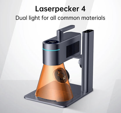 LASERPECKER 4 LP4 Laser Engraving Machine for All Material Dual Light Laser Engraver Portable for Metal Wood Plastic Carving
