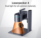 LASERPECKER 4 LP4 Laser Engraving Machine for All Materials Dual Light Laser Engraver Portable for Metal Wood Plastic Carving