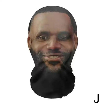Máscara creativa de Kanye con impresión 3D, malla elástica, máscara facial completa, tocado para cosplay, artículos novedosos, accesorios de fiesta para cosplay para hombres y mujeres
