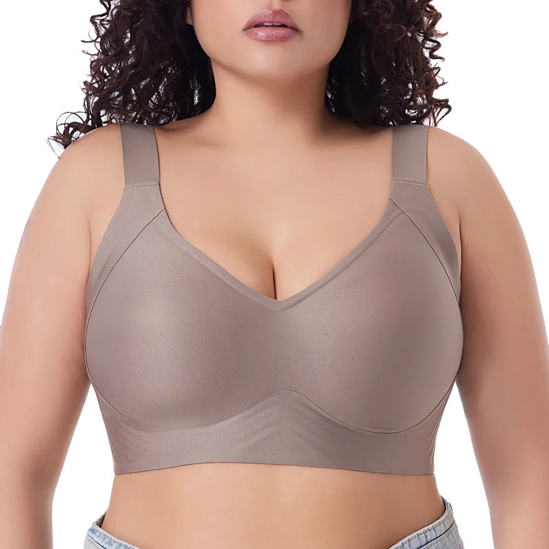 FallSweet Push Up Bra for Women Seamless Plus Size Bras Thin Cup Wireless Bralette Sexy Brassiere Femme M-6XL