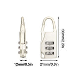 Bags Baggage Door Padlock 3 Dial Digit Combination Secret Safe Code Password Locks Bookbag Anti-theft Backpack Zipper Padlock