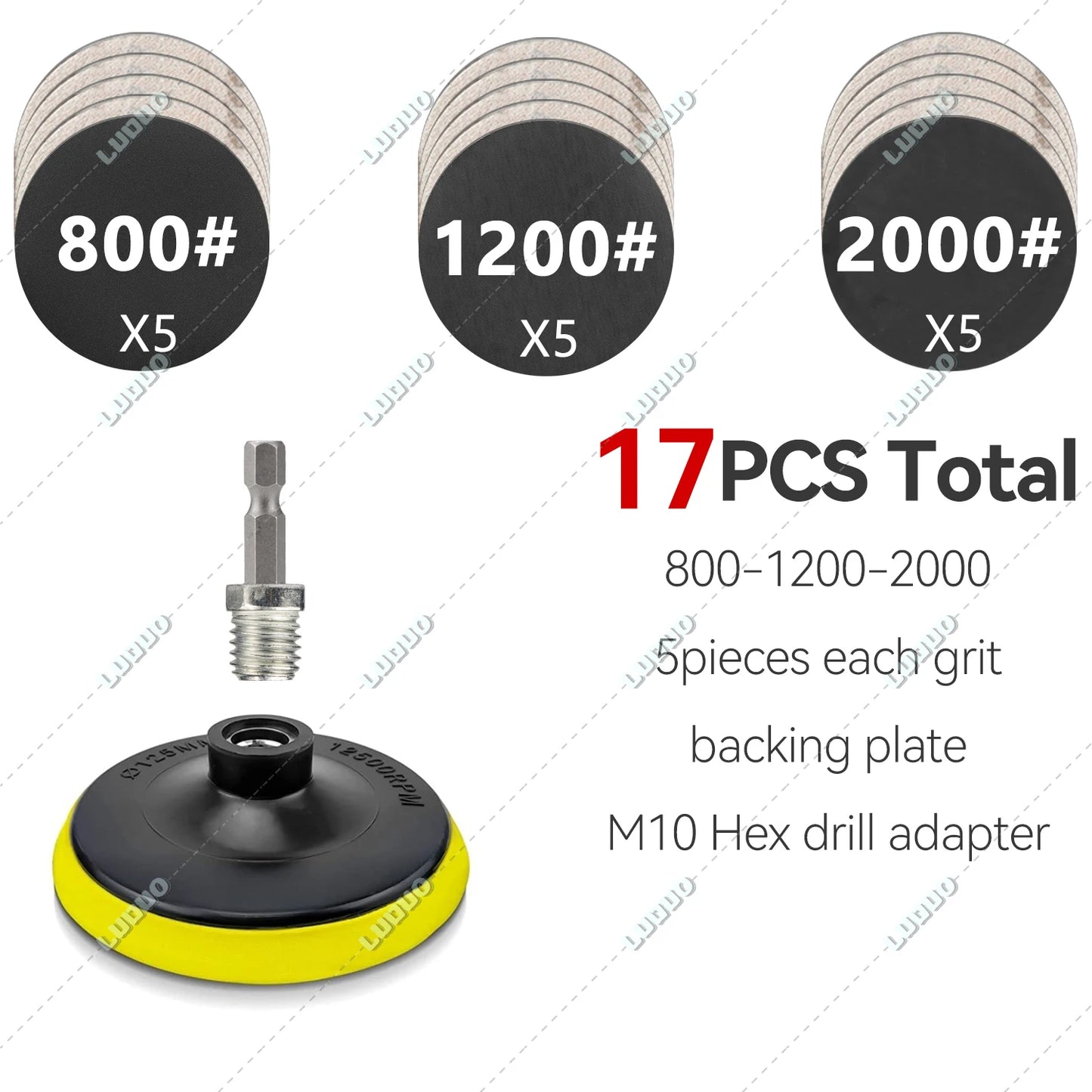 Round Wet Sanding Sheet Dry Polishing Sandpaper For Car Detailing Headlight Restoration Grinder Accessories Sanding Discs Paper