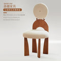 Nordic Bedroom Makeup Chair Modern Dresser Accent Wooden Dining Chair Luxury Relax Minimalist Design Home Furniture Cadeira LLMC