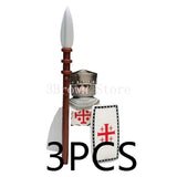 MOC Medieval Building Blocks Castle Knight Western Cowboy Historical Army Cavalry Horse Soldier Gun Kid Toy Gift Brick DIY S040