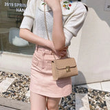Minimalist PU Leather Chain Shoulder Bag High-Capacity Underarm Handbag Single Shoulder Bag Tote Bag Female Crossbody Bag