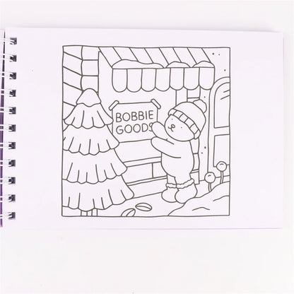 Bobbie Goods Coloring Book Cute and Cozy for Adults & Teens（Same style, different color cover）