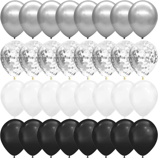 Confetti Latex Balloon for Party Decorations, Blue, Pink, Gold, Birthday, Baby Shower, Wedding, 12in, 40pcs per set 