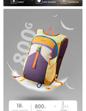 BISINNA 18L Camping Backpack Ultralight Portable Travel Bag for Women and Men Outdoor Hiking Cycling Climbing Fishing