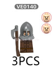 MOC Medieval Building Blocks Castle Knight Western Cowboy Historical Army Cavalry Horse Soldier Gun Kid Toy Gift Brick DIY S040