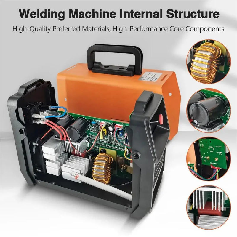 Portable Welding Machine 220V Digital Display LCD Hot Start Welding Machines 300A ARC Welder Machine with Electrode Holder Wire