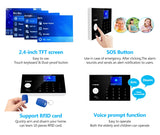 FUERS WIFI GSM Alarm System Wireless Home Burglar Security Alarm System Tuya APP Control Siren Motion Detector PIR Smoke Sensor