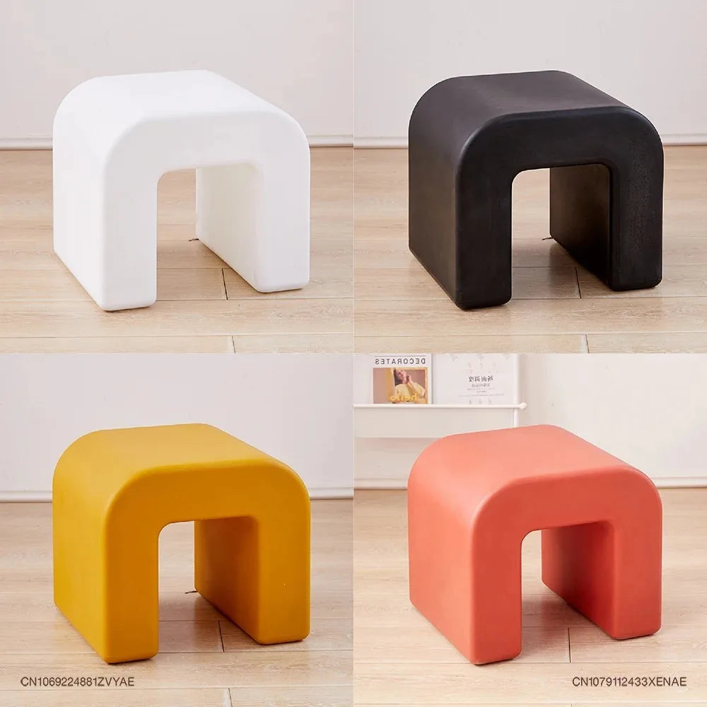 Plastic Minimalist Modern Living Room Shoe Changing Stool Small Stools Chairs Coffee Tables Side Table Bench Muebles Furniture