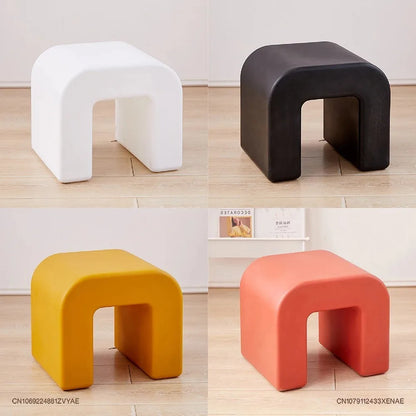 Plastic Minimalist Modern Living Room Shoe Changing Stool Small Stools Chairs Coffee Tables Side Table Bench Muebles Furniture