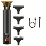 T9 LCD Electric Hair Trimmer Oil Shaving Head Electric Clipper Engraving Electric Clipper Hair Precision Trimmer for Men Care