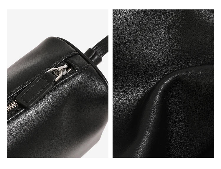 split leather 90s pen bag 2026 new luxury design soft cowhide mini one-shoulder crossbody bag suede fashion ladies handbag
