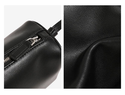 split leather 90s pen bag 2026 new luxury design soft cowhide mini one-shoulder crossbody bag suede fashion ladies handbag