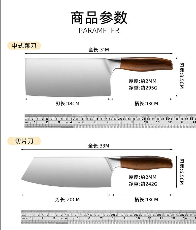 Kitchen Knife Stainless Steel Slicing Cleaver Japanese Chef Fish Cutting Vegetables Meat Cooking Knives Set Tools Kitchen Knives