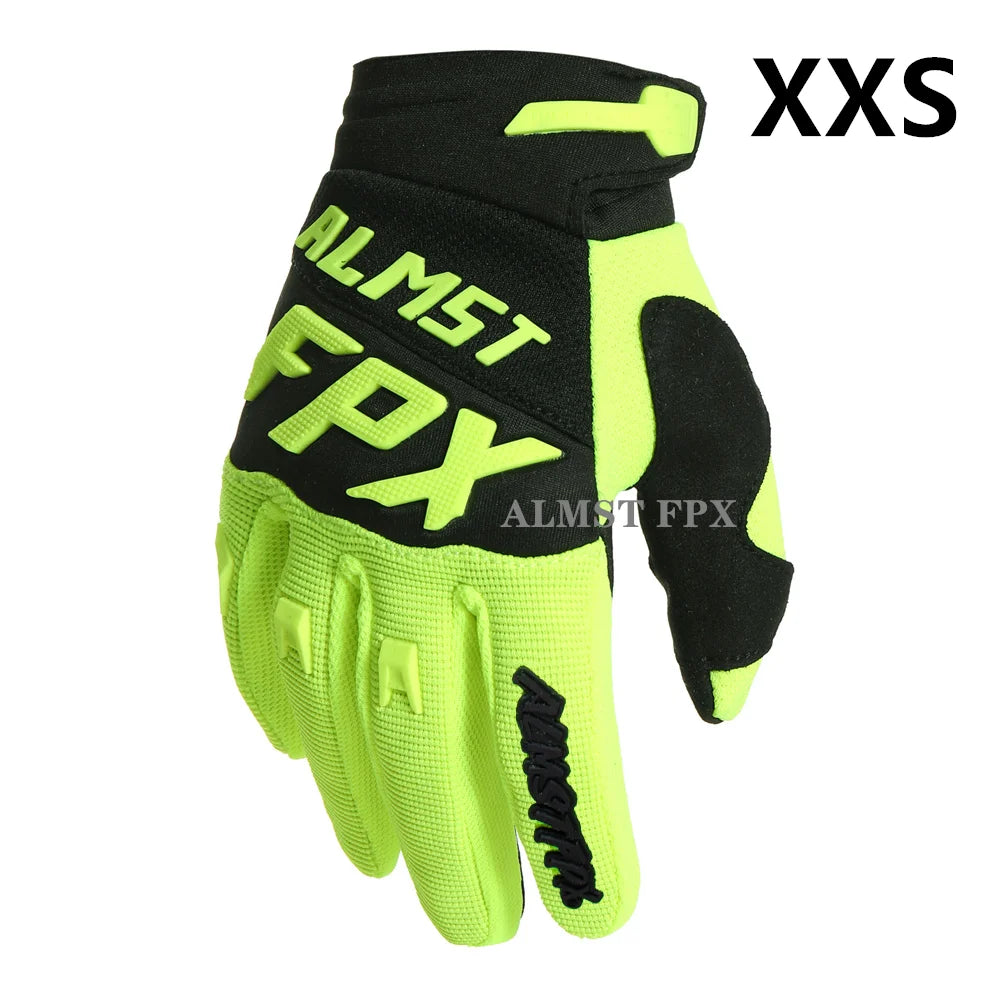 Age 4-12 Years Old Kids Full Finger Balance Bicycle Gloves Off-Road Racing Motorcycle Gloves Mountain Road Bike Children Gloves