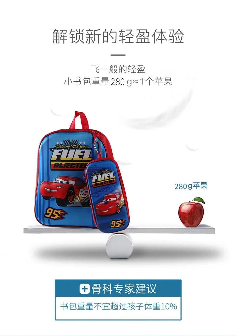 Disney Minnie Boys Girls Backpack Frozen School Bag with Pencil Case Spiderman Kids Kindergarten Preschool School Bags