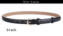 Women's belt genuine leather fashion casual simple everything matching decoration cowhide pants belt white jeans small belt