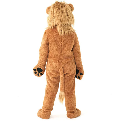 Kids Boys and Girls Animal Themed King Lion & Fox Halloween Costumes Suitable for Stage Performances Jumpsuits