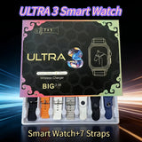 7 in 1 Strap Smart Watch Support Magnetic Charging Bluetooth Calling Health & Fitness Tra DIY Watch Faces for men women