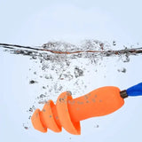 Soft Silicone Corded Ear Protector Soundproof Earmuffs Noise Protection Earplugs Sleep Snoring Reusable Ear Plugs