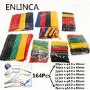 127-750pcs Heat-shrink Tubing Thermoresistant Tube Heat Shrink Wrapping Kit Electrical Connection Wire Cable Insulation Sleeving