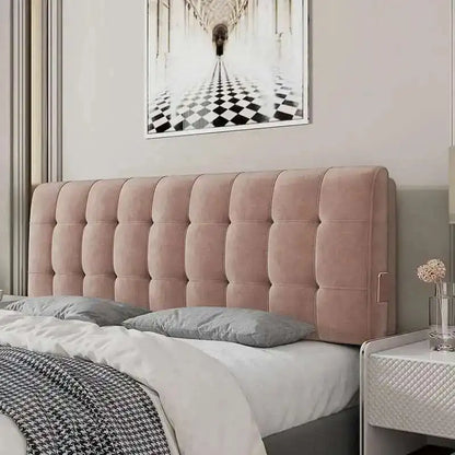 Backrest Soft Bag Bed Headboards for Hotel Headboards American Flannel Cloth Skin-Friendly Light Luxury Household Bed Headboards