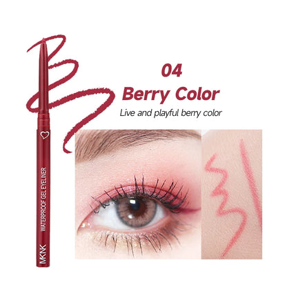 Delineador de ojos mate resistente al agua, de secado rápido, duradero, aplicación suave, perfecto para un maquillaje de ojos versátil, cosméticos de belleza.