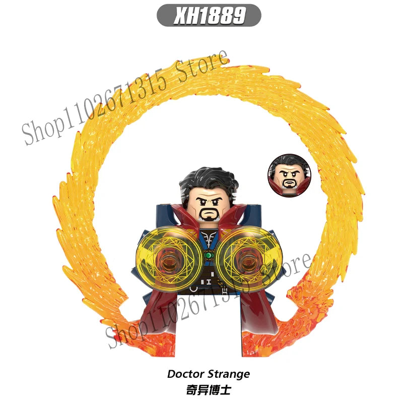 Marvel Avengers Superhero Building Blocks Iron Man Doctor Strange Hulk Thanos Spider-Man Venom Hawkeye Bricks Toys