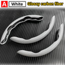 3PCS Carbon Fiber Car Round Steering Wheel Cover Non-Slip Steering Cover Protector Anti Dust Washable Interior Auto Accessories