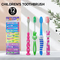 12pcs Children's soft bristled toothbrush, cleaning and protecting gums, suitable for babies aged