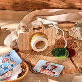 1Pc Wooden Baby Montessori Toys Fashion Camera Pendant Toys for Kids Outdoor Toys Gift Children Wooden Presents Kids Gifts