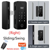3D Face Recognition Smart Lock Infrared Sensor Tuya APP WIFI Biometric Electronic Fingerprint Unlock Glass Door Lock Office Door