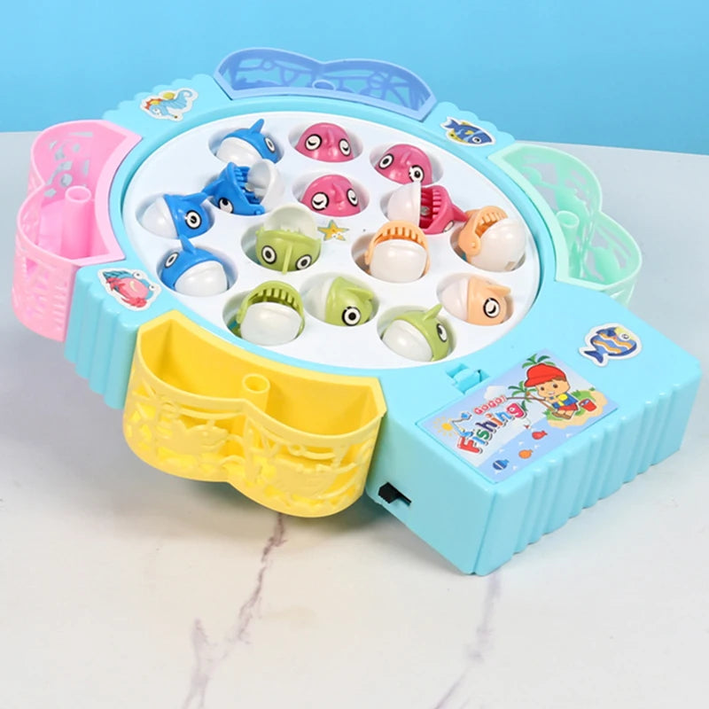 Fishing Toys, Hook Electric Spin With Music, Size Models Optional, Blue And Pink, Toys And Gifts For Kids, Cute Stickers, Practi