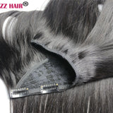 ZZHAIR 100% Brazilian Human Remy Hair Extensions 120g-200g 16"-26" U Piece Wig Clip-in Natural Straight