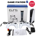 GS5 Game Station 5 Video Game Console With 200 Classic Games 8 Bit TV Console Retro USB Wired Handheld Two Game Player AV Output