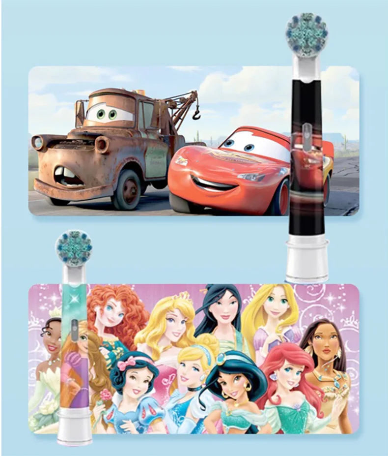 Oral B Electric Toothbrush Children Rotary Clean Soft Bristle 2 Min Timer Waterproof Teeth Brush with Replacement Brush Refill