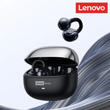 Lenovo LE302 Wireless Bluetooth 6.0 Headset Long Battery Life Sports Ear Clip Earphones HIFI Stereo Noise Cancelling Headphones