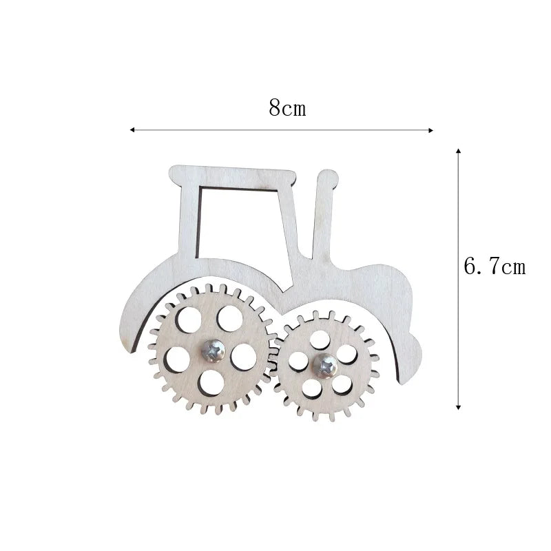 Busy Board DIY Montessori Toys Lock Mobile Children Wood Chips Skill Training Parent-Child Game Puzzle Intelligence Development