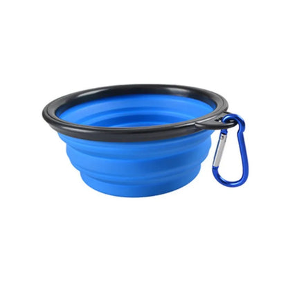 Comedero portátil para mascotas, de TPR duradero, plegable, de silicona, para gatos y perros, para viajes al aire libre, para agua y comida.