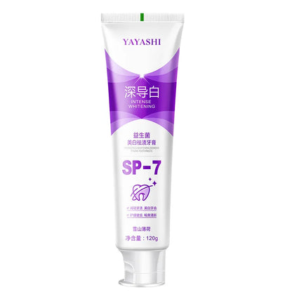 Quick Repair Cavities Caries Probiotic Toothpaste Clean Whiten Remove Yellow Plaque Protect Gum Reduce Tooth Stains Fresh Breath