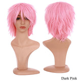 BENIHAIR Synthetic Wig Cosplay Wig White Red Green Blue Pink Yellow Hair Short Layered Wig Fake Hair Extension Men Women Party Wig