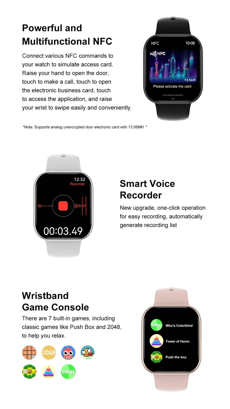 2025 GPS Smart Watch Women Series 10 Screen Bluetooth Call Heart Rate Blood Pressure Men Smartwatch for Apple Watch IWO Watch 10