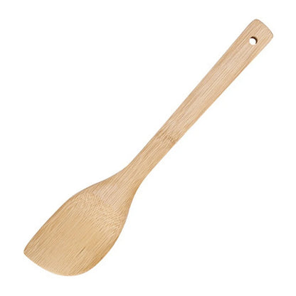 Espátula antiadherente para sartén de bambú natural, cuchara, utensilios de cocina, pala para wok, accesorios de cocina