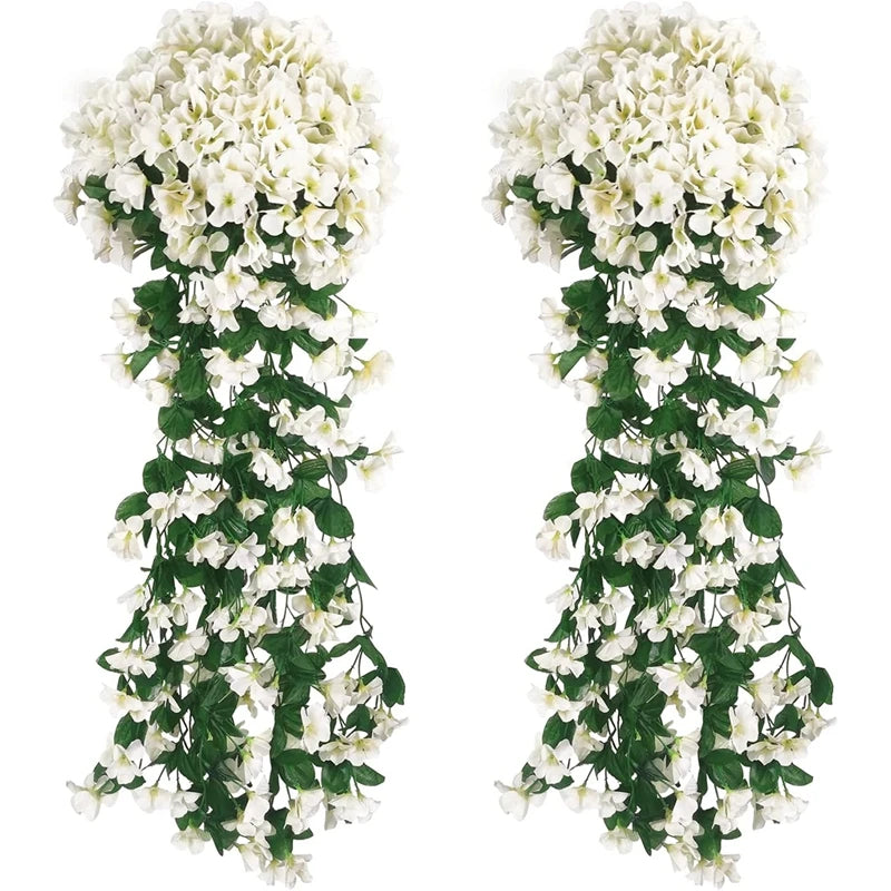 Artificial Flower Silk Violet Wall Hanging Wedding Scene Decor Home Potting Outdoor Garden Party Festival parts diy gift Hotsale