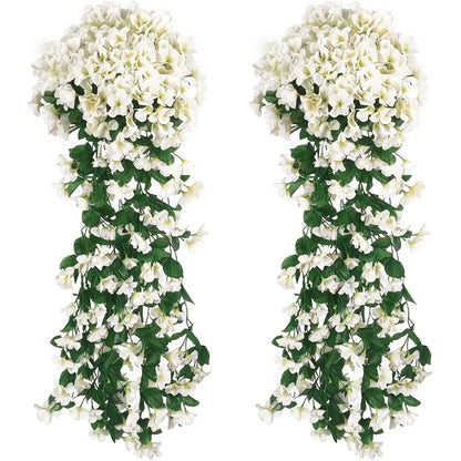 Artificial Flower Silk Violet Wall Hanging Wedding Scene Decor Home Potting Outdoor Garden Party Festival parts diy gift Hotsale