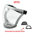 Máscara de proteção à prova de respingos transparente protetor facial máscara protetora máscara de segurança ao ar livre capa de cabeça proteção de trabalho