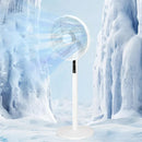 16 Inch Smart Pedestal Standing Fan Shaking Time Outdoor Remote Control Floor Fan for Living Room Bedroom Kitchen Home Office